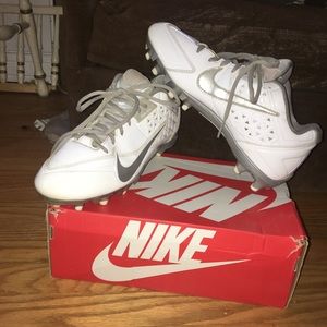 White Nike lacrosse cleats!